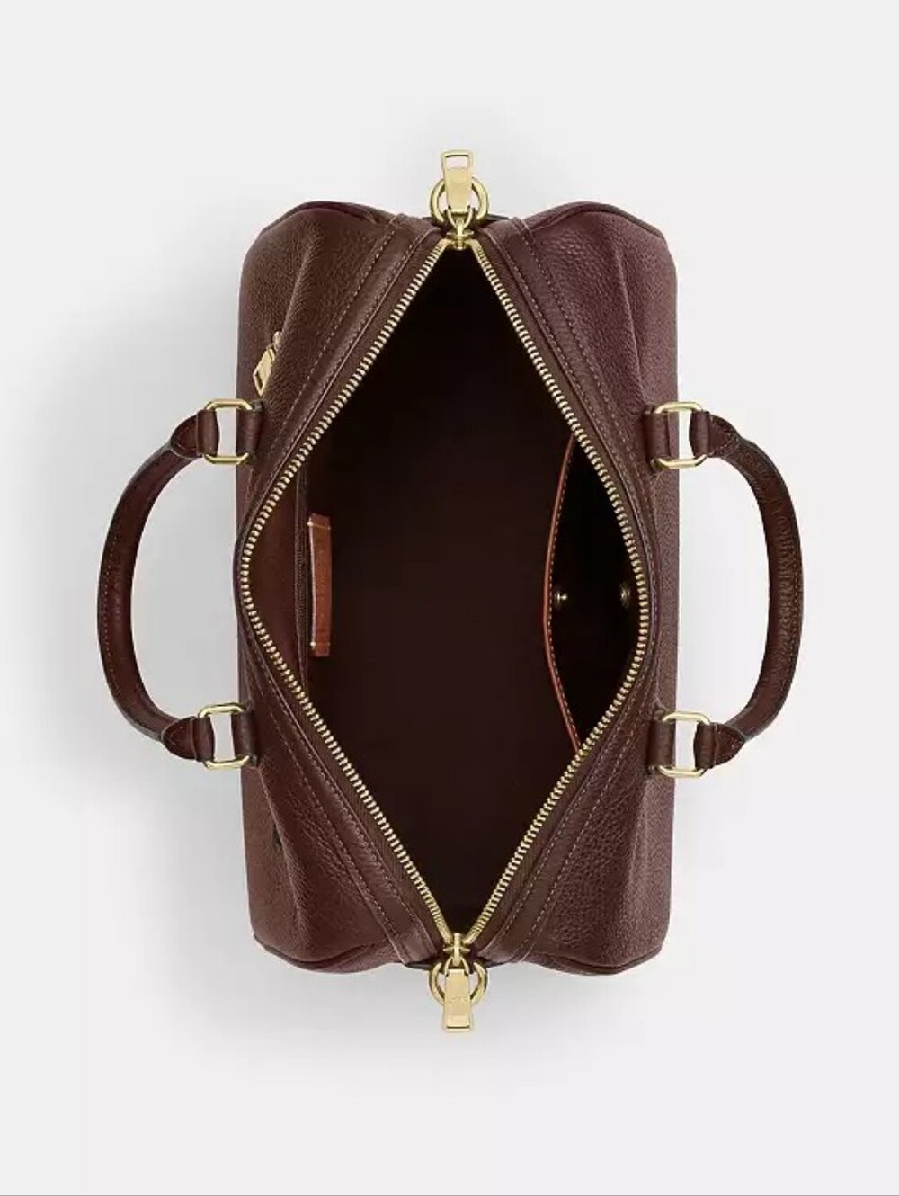 NWT! Coach Large Rowan Satchel In Gold/MAPLE 🍁 Style No. CES11 - Picture 5 of 11